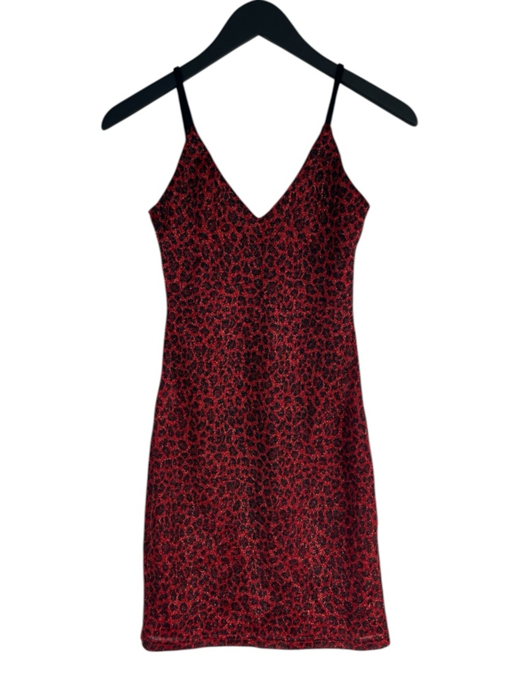 NWT Superdown stassie sheer mini dress in Red Leopard Print Size Medium - Picture 7 of 8